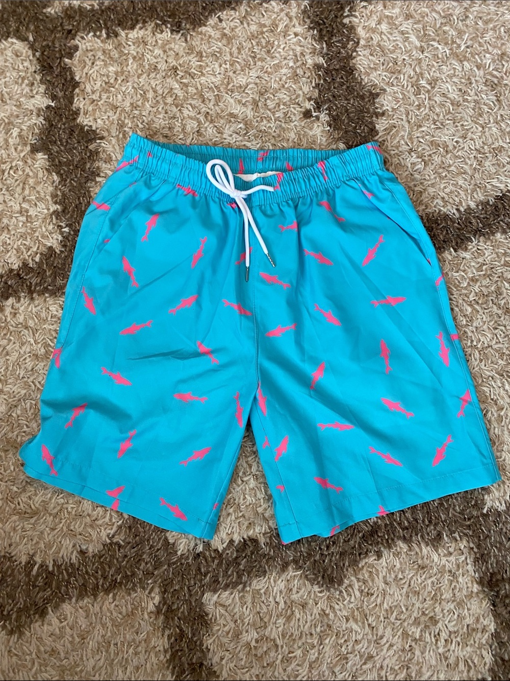 Men’s shark swim trunks